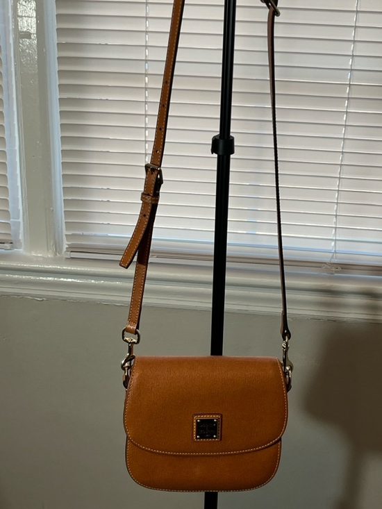 Dooney & Bourke Handbags - Dooney & Bourke Saddle Crossbody in Cognac Brown